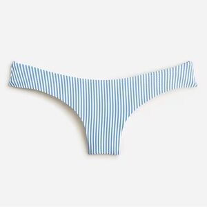 J.Crew Hipster Bikini Bottom In Seersucker Blue and White Stripe Size 2X